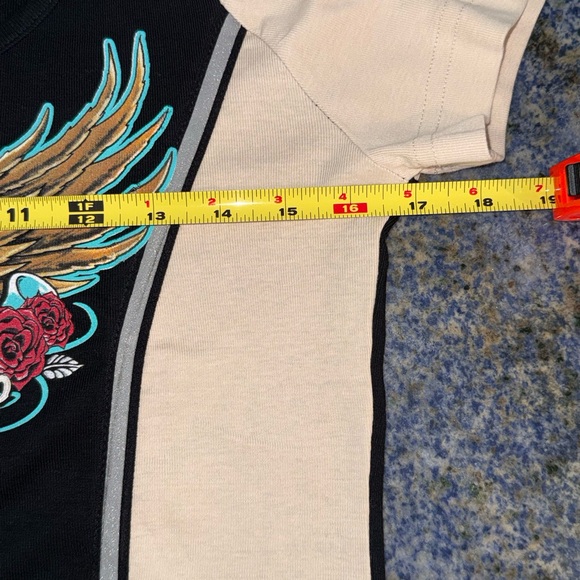 Graphic Eagle Daytona Beach Bike Week 2021 Tee in Black & Cream - Picture 7 of 10